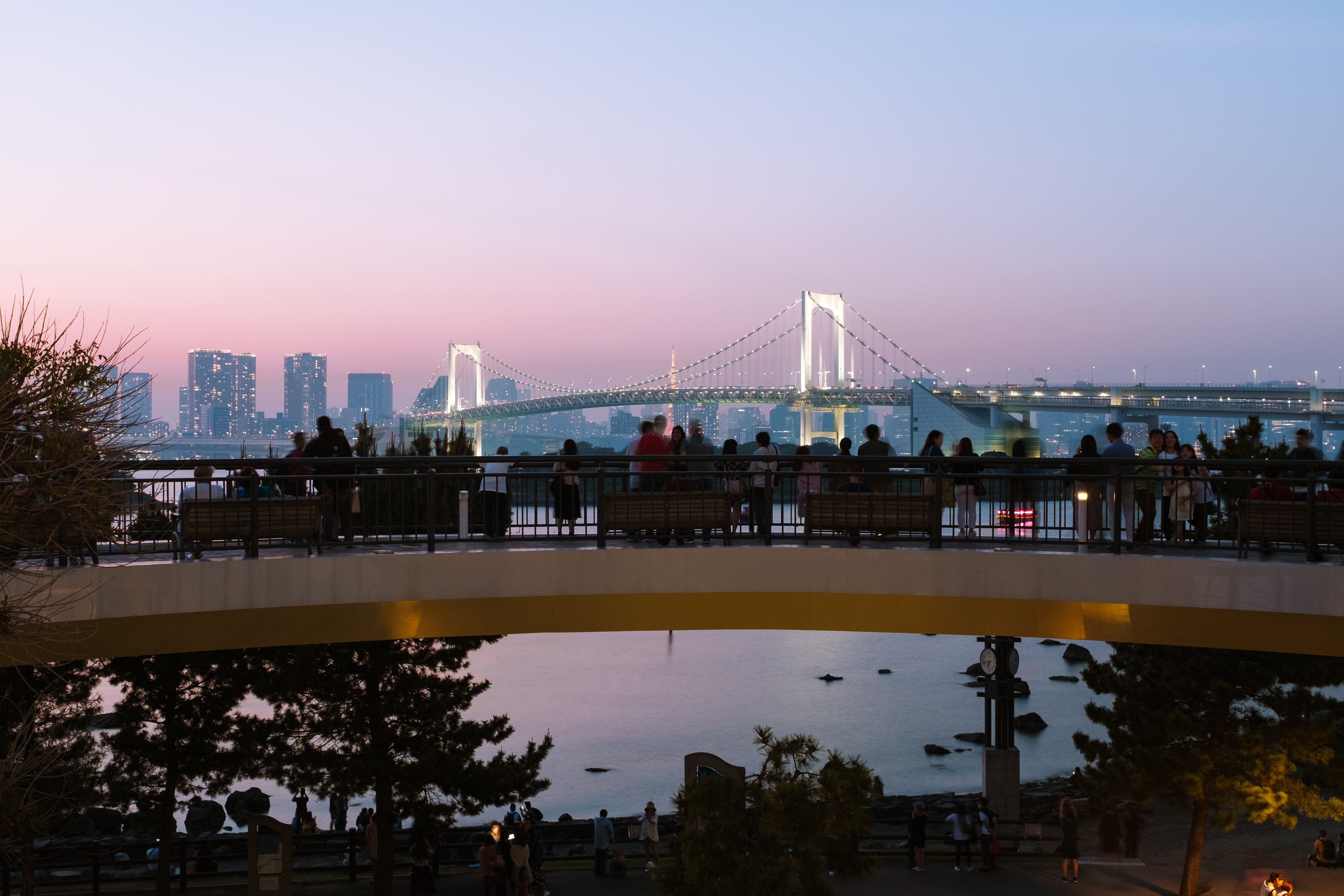 Japan Odaiba sunset view