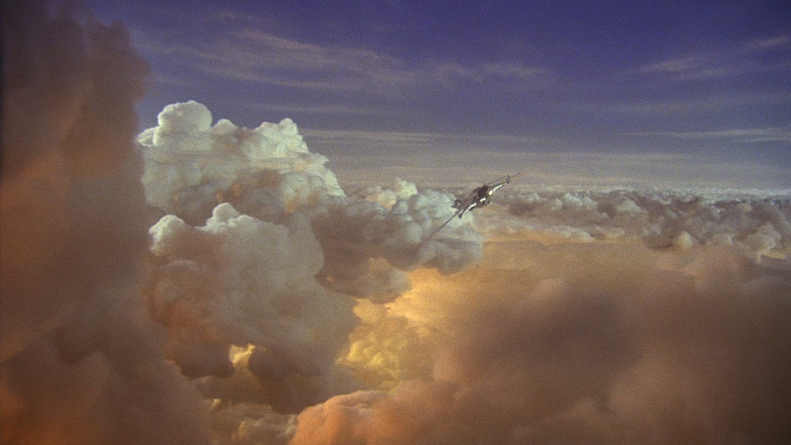 Brazil movie: Sam Lowry in the sky